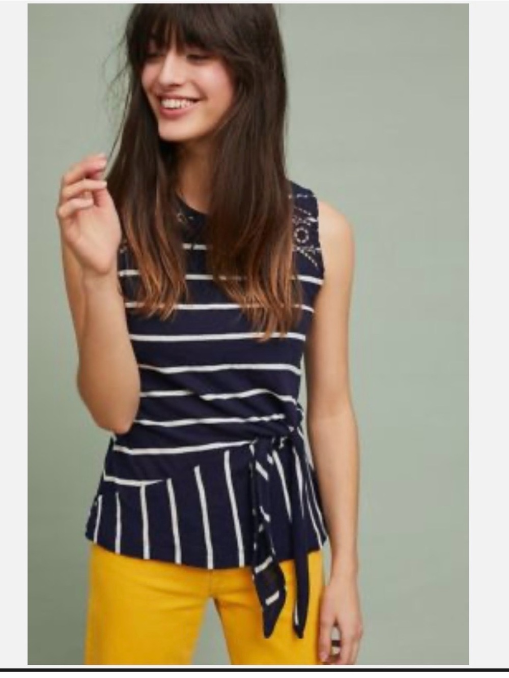 Anthropologie Sail Away Striped Tank